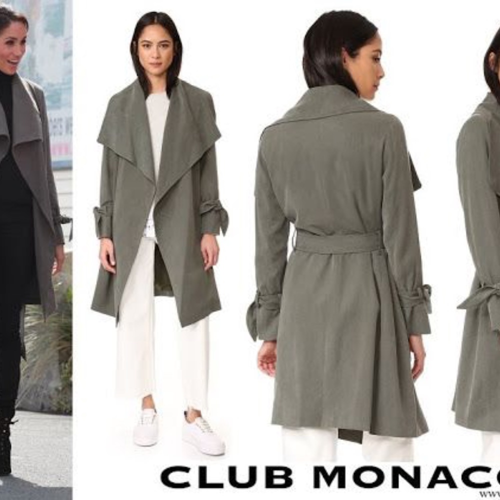 Club Monaco Trench Coat - Picture 2 of 2